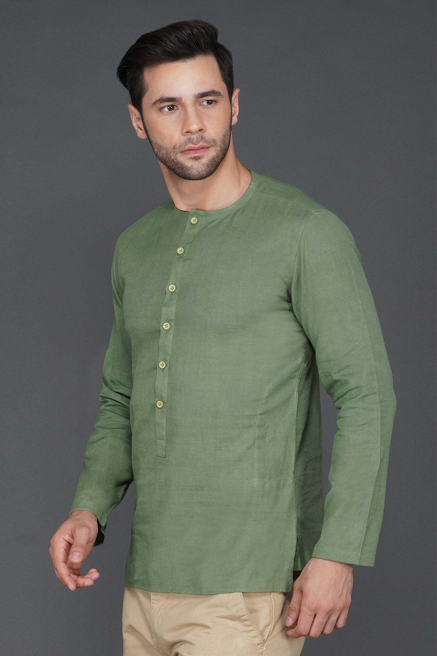 Short cotton kurta Chemical/azo free dye 