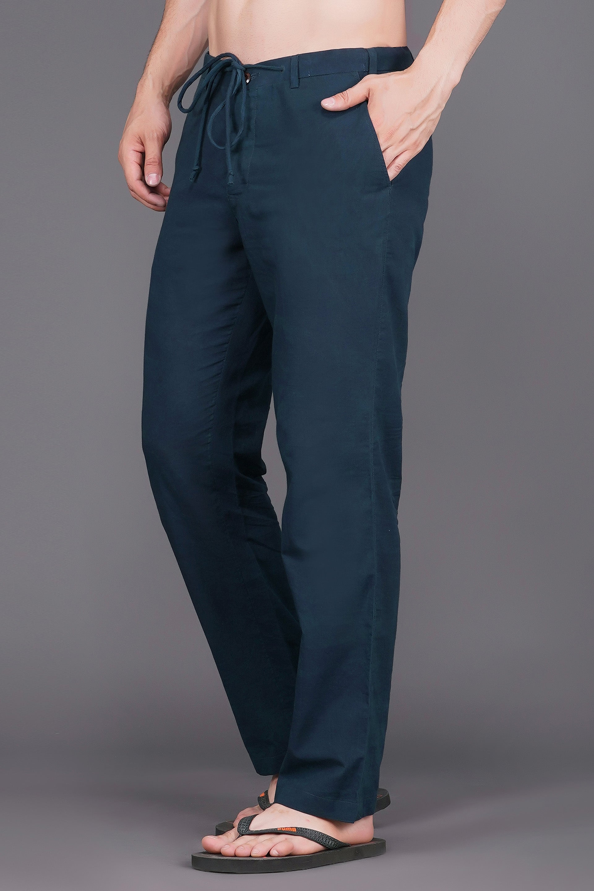 Organic natural dye men bottom/trouser