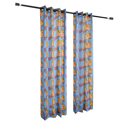 Retro Bride Decor | Cotton Curtains (Set of 2)