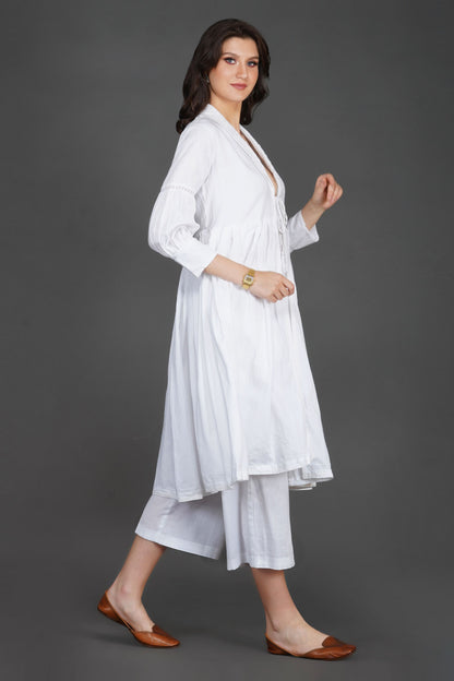 The Flary Pullover Kurta | The White Cotton Collection