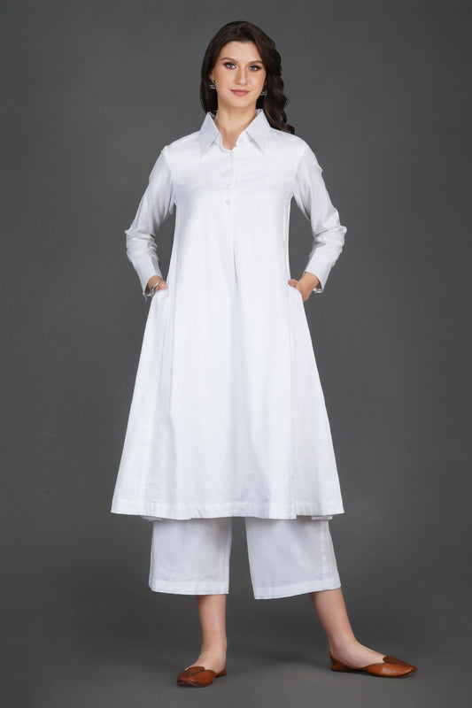 Contemporary Kurta | The White Cotton Collection | Ethnic Wear