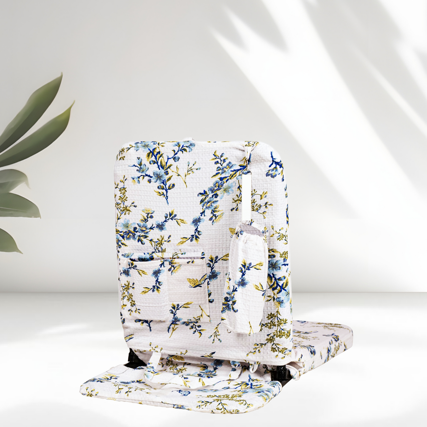 Premium Artistic Meditation Chair | Space Flowers