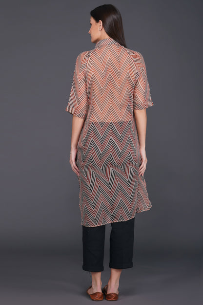 Cardinal Feather Kurti | Ethnic Wear | Eco Cotton Collection