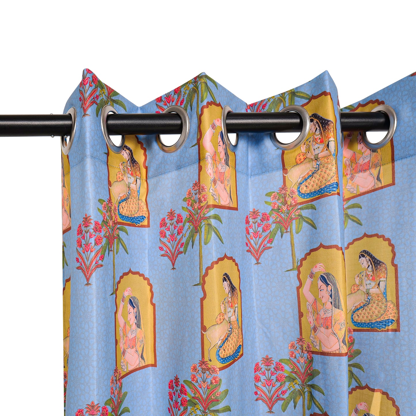 Retro Bride Decor | Cotton Curtains (Set of 2)