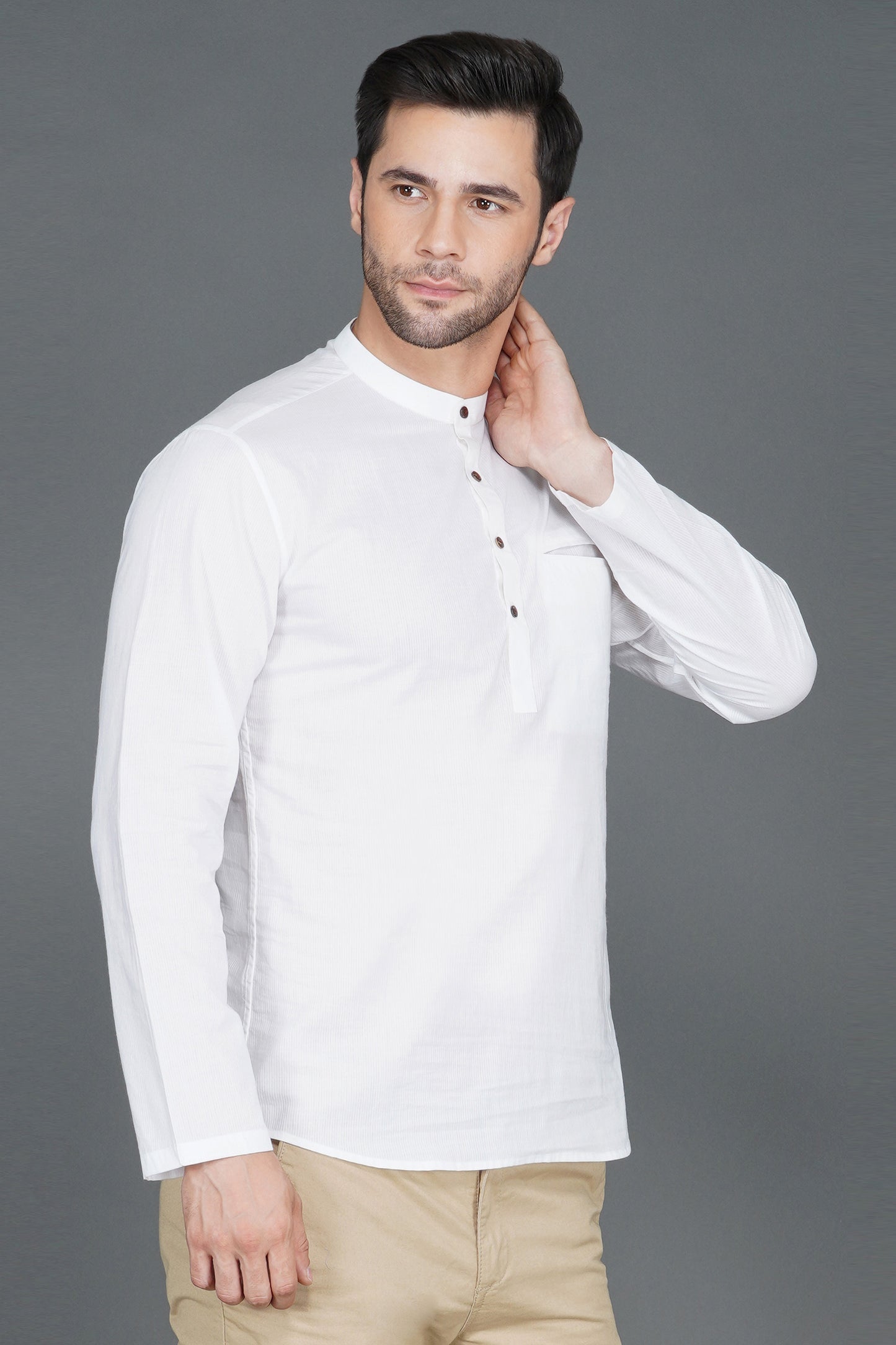 Cotton men's short kurta