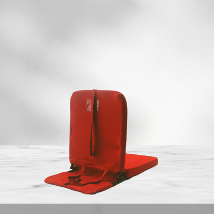 Premium Meditation Chair with back Support | Solid Red