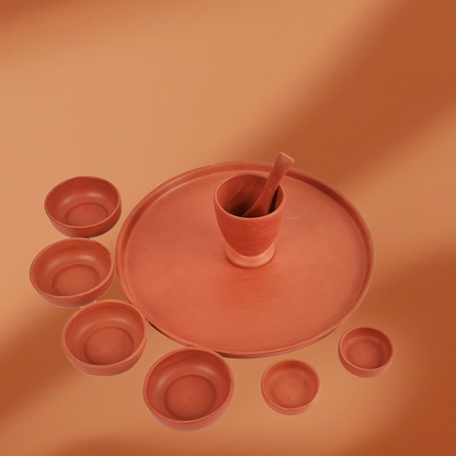 Pure (Mitti) Clay Dinner Set | Premium Earthenware