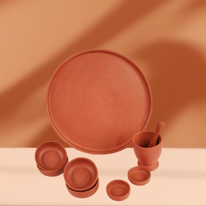 Pure (Mitti) Clay Dinner Set | Premium Earthenware