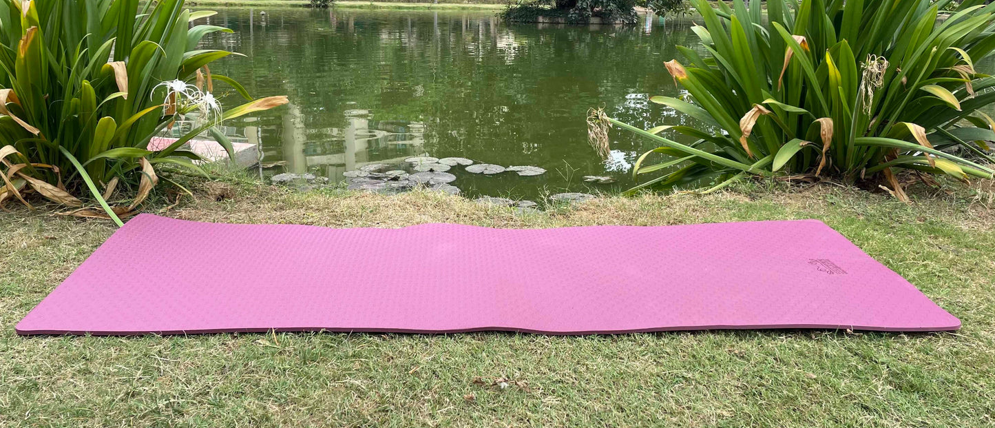 Pink Rubber Yoga Mat | 4mm