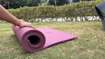 Pink Rubber Yoga Mat | 4mm