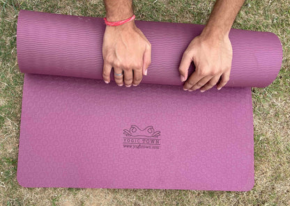 Pink Rubber Yoga Mat | 4mm