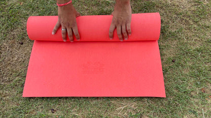 Neon Pink Rubber Yoga Mat | 4mm