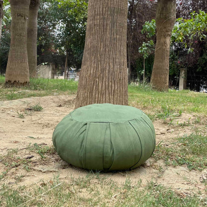 Yoga Round Pillow / Meditation Cushion | Green