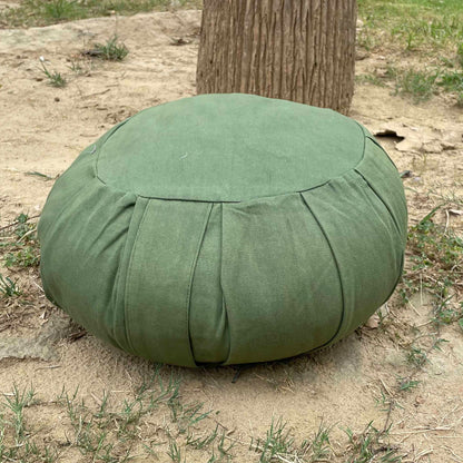 Yoga Round Pillow / Meditation Cushion | Green