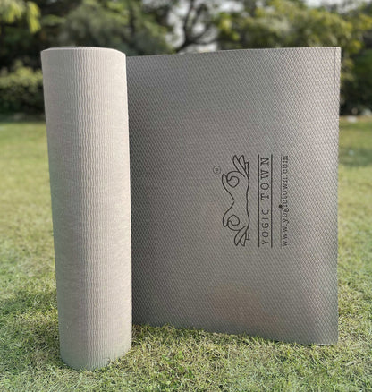 Grey Rubber Yoga Mat | 4mm