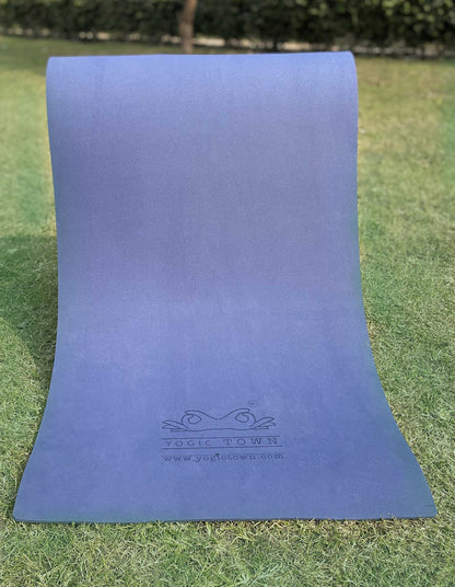 Blue rubber/Eva yoga mat 4 mm