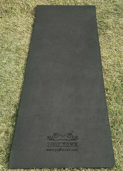 Eva/rubber high quality black yoga mat 6 mm