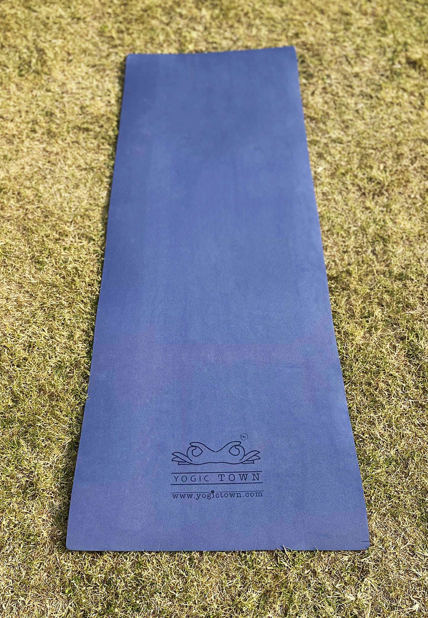 Blue rubber/Eva yoga mat 4 mm