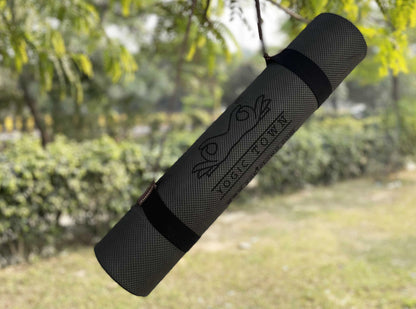 Eva/Rubber black high quality yoga mat 6 mm