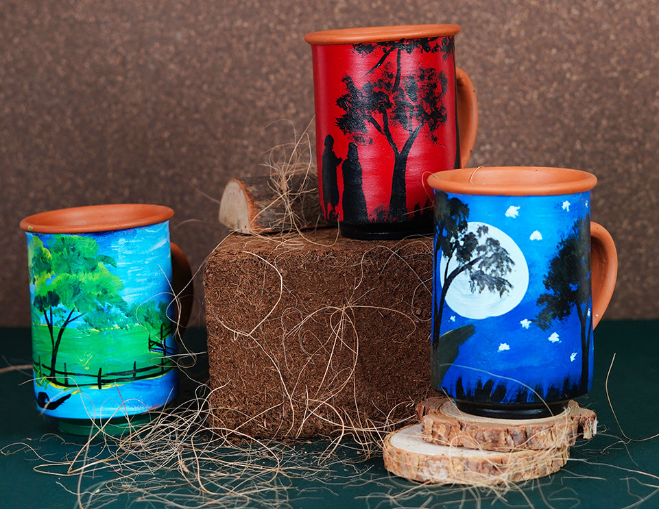 Hand Painted Coffee Mug | Blue Moon Canvas