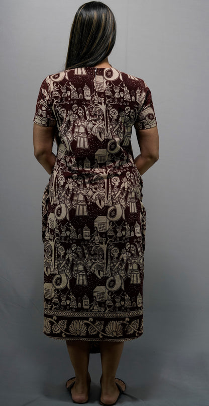 Kalamkari Boho Dress | Designer Wear | Eco Friendly